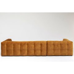 Corner Sofa Salamanca Gold Brown Left Kanepe