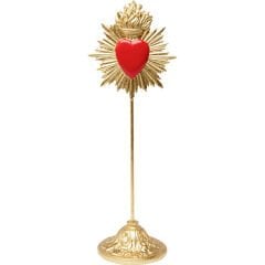 Deco Objekt Flaming Heart 31cm