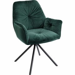 Armrest Mila Yeşil Çelik Sandalye