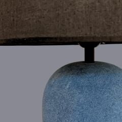 Velour Mavi Abajur