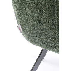 Swivel Armchair Lady Loco Coco Green Berjer