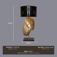 Monza Eskitme Gold Abajur