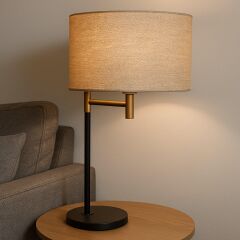 Sfera Siyah Eskitme Abajur