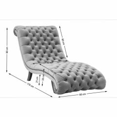 Desire Velvet Silver Relax Sandalye