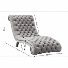 Desire Velvet Silver Relax Sandalye