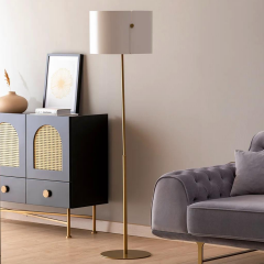 Move Metal Lambader Ekru/Gold 150 Cm