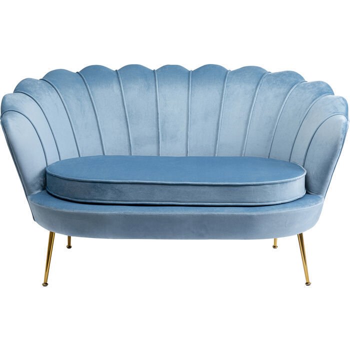 Water Lily 2-Seater Gold Aqua Kanepe