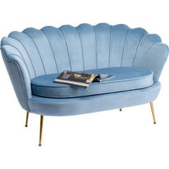 Water Lily 2-Seater Gold Aqua Kanepe
