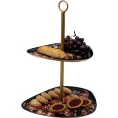 Etagere Wild Roses Due Katlı Kurabiyelik 38cm