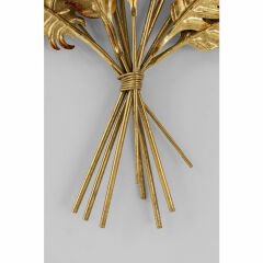 Leaf Bouquet Çelik Gold Duvar Süsü