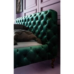 Desire Velvet Green Yatak 180x200 cm