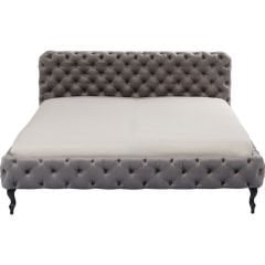 Desire Velvet Silver Grey Yatak 160x200 cm