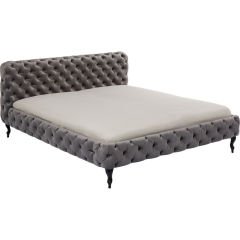 Desire Velvet Silver Grey Yatak 160x200 cm