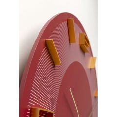 Wall Clock Leonardo Red/Gold Ø49cm