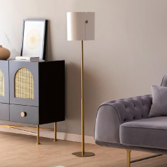 Move Metal Lambader Ekru/Gold 130 Cm