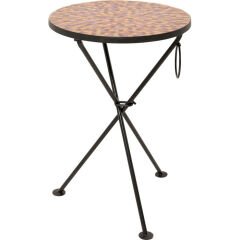 Side Table Clack Mosaic Red Ø35cm