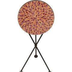 Side Table Clack Mosaic Red Ø35cm
