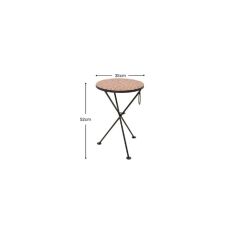 Side Table Clack Mosaic Red Ø35cm