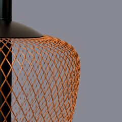 Anbera Tel Kafes Siyah Lambader