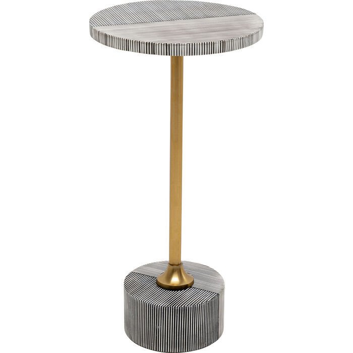 Side Table Domero Double Gold Ø25cm