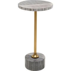 Side Table Domero Double Gold Ø25cm