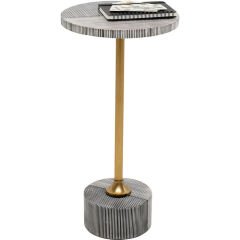 Side Table Domero Double Gold Ø25cm