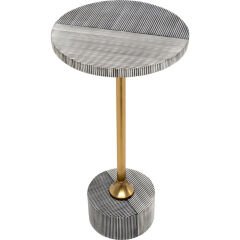 Side Table Domero Double Gold Ø25cm