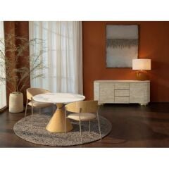 Chair with Armrest Cindy Greige