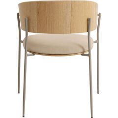 Chair with Armrest Cindy Greige