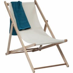 Deckchair Easy Summer Cream Şezlong