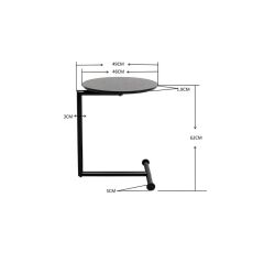 Side Table Easy Living Greige Ø46cm