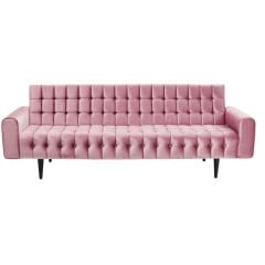 Milchbar Kadife Mauve Üçlü Koltuk