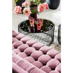 Milchbar Kadife Mauve Üçlü Koltuk