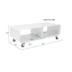Lowboard Lounge M Mobil Grey Konsol 90x30 cm