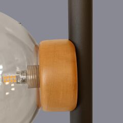 Luzia Siyah Glop Lambader