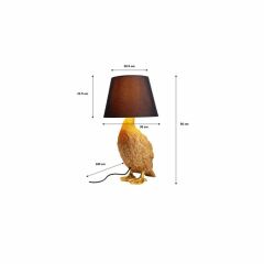 Animal Duck Poliresin Masa Lambası