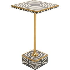 Side Table Zebra 25x25cm