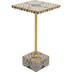 Side Table Zebra 25x25cm