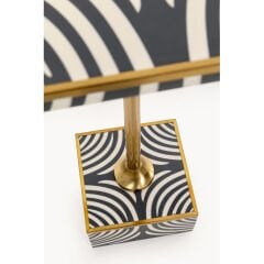 Side Table Zebra 25x25cm