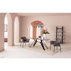 Armrest Bess Gri Sandalye