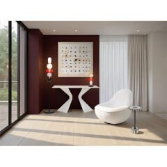 Console Gloria Travertin Greige 140x81cm