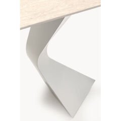 Console Gloria Travertin Greige 140x81cm