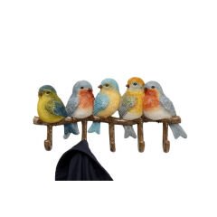 Coat Rack Birds Tweed 36cm