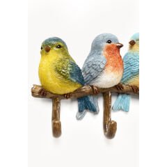 Coat Rack Birds Tweed 36cm