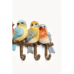 Coat Rack Birds Tweed 36cm