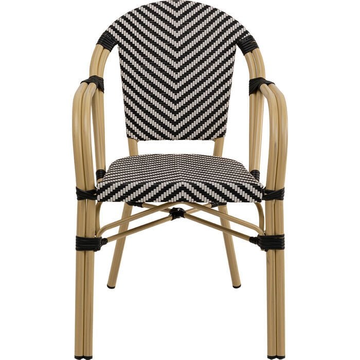 Chair with Armrest Montmartre Black/White