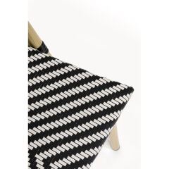 Chair with Armrest Montmartre Black/White
