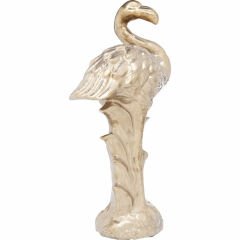 Flamingo Front Gold Dekoratif Obje