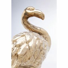Flamingo Front Gold Dekoratif Obje