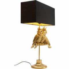 Animal Papağanlar Gold Masa Lambası